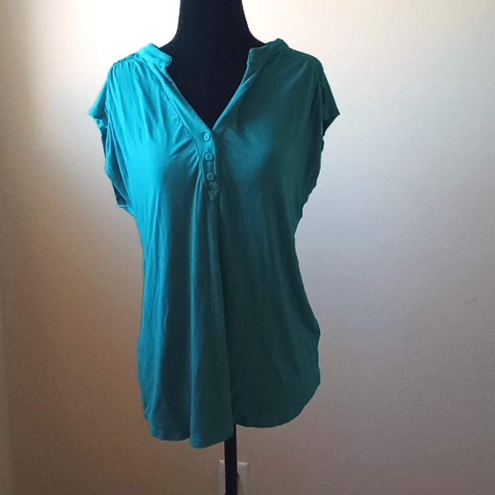 Teal blouse